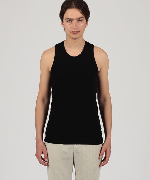 JAMES PERSE(ジェームスパース)の「MNL3633 コットンリブ タンクトップ MNL3633(Tシャツ/カットソー・メンズ・ブラック/ホワイト・0/1)」の10枚目の写真