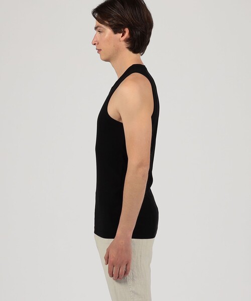 JAMES PERSE(ジェームスパース)の「MNL3633 コットンリブ タンクトップ MNL3633(Tシャツ/カットソー・メンズ・ブラック/ホワイト・0/1)」の11枚目の写真