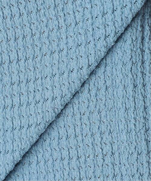 EDIFICE（エディフィス）の「ウェーブメッシュ ワイドシルエット 5分袖 オープンカラーシャツ（シャツ/ブラウス・メンズ・ホワイト/サックスブルー/ブラック/チャコールグレー・LARGE/MEDIUM/SMALL）」の5枚目の写真