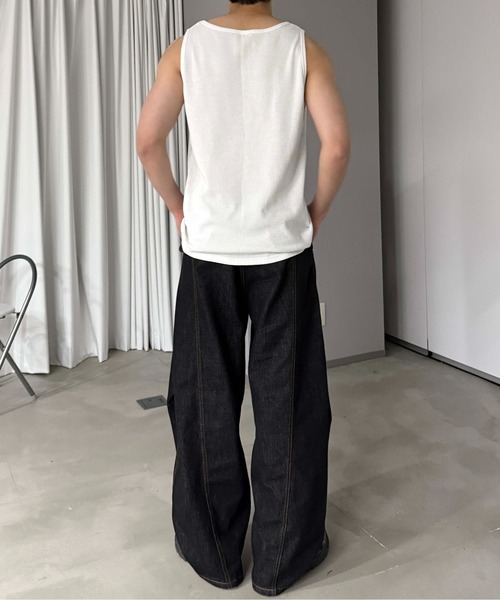 sedacle(セダクル)の「パック入りタンクトップ【2枚SET】(タンクトップ・メンズ・ブラック/カーキ・SMALL/MEDIUM/LARGE)」の18枚目の写真