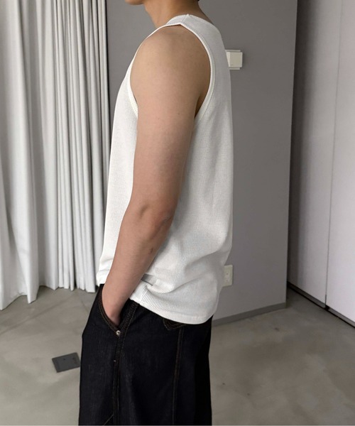 sedacle(セダクル)の「パック入りタンクトップ【2枚SET】(タンクトップ・メンズ・ブラック/カーキ・SMALL/MEDIUM/LARGE)」の14枚目の写真