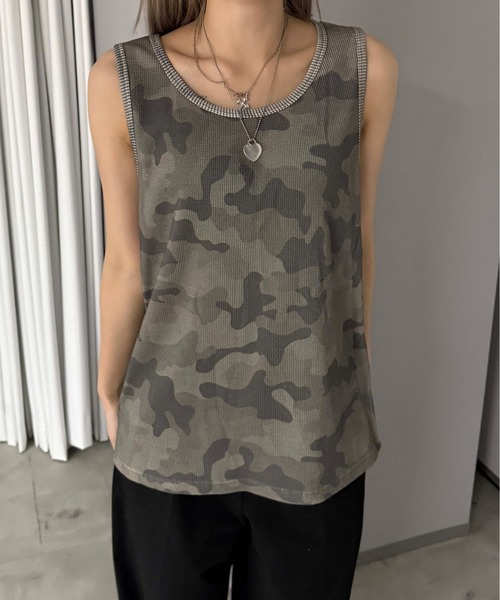 sedacle(セダクル)の「パック入りタンクトップ【2枚SET】(タンクトップ・メンズ・ブラック/カーキ・SMALL/MEDIUM/LARGE)」の10枚目の写真