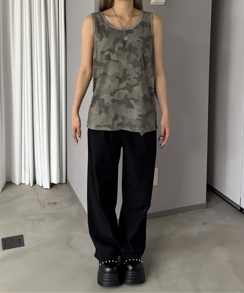 sedacle(セダクル)の「パック入りタンクトップ【2枚SET】(タンクトップ・メンズ・ブラック/カーキ・SMALL/MEDIUM/LARGE)」の11枚目の写真