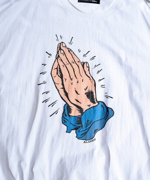 ALDIES(アールディーズ)の「Chorus Big T / コーラスビッグT(Tシャツ/カットソー・メンズ・グレー/ホワイト/ブルー・FREE)」の5枚目の写真