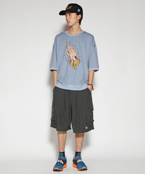 ALDIES(アールディーズ)の「Chorus Big T / コーラスビッグT(Tシャツ/カットソー・メンズ・グレー/ホワイト/ブルー・FREE)」の22枚目の写真