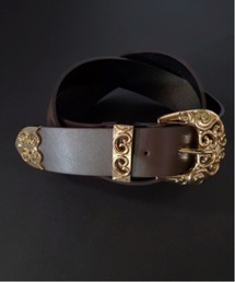 EFFECTION（エフェクション）の「EFFECTION // synthetic leather GOLD buckle belt 〈合成皮革 ゴールド バックル ベルト〉（ベルト）」