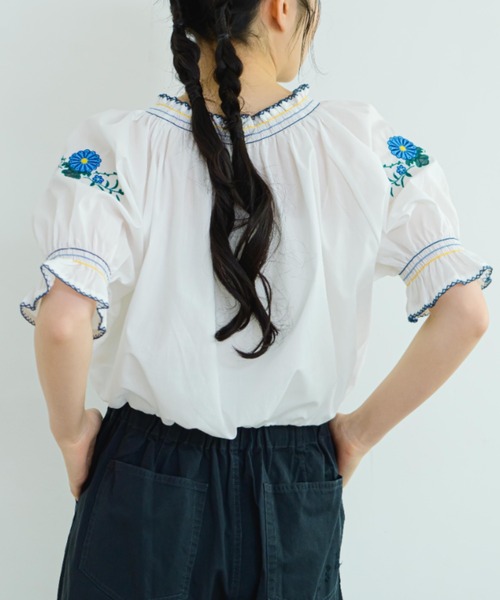 eLur】フラワー刺繍ブラウス（シャツ/ブラウス）｜eLur（エラー