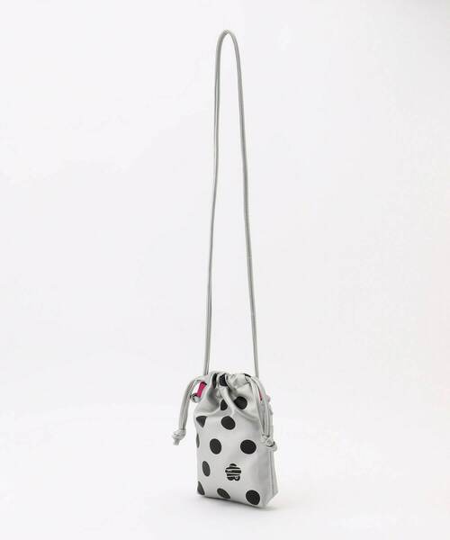 FRAPBOIS（フラボア）の「ドット巾着 サコッシュバッグ（ショルダーバッグ・レディース・シルバー/ブラック・FREE）」の3枚目の写真