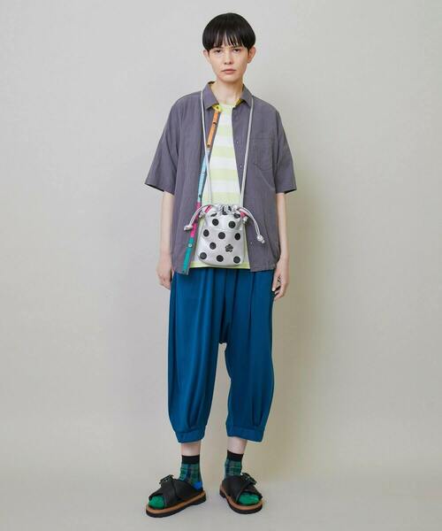 FRAPBOIS（フラボア）の「ドット巾着 サコッシュバッグ（ショルダーバッグ・レディース・シルバー/ブラック・FREE）」の13枚目の写真