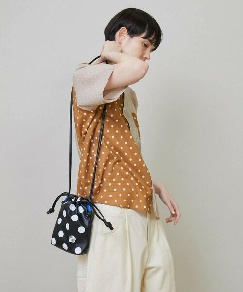 FRAPBOIS（フラボア）の「ドット巾着 サコッシュバッグ（ショルダーバッグ・レディース・シルバー/ブラック・FREE）」の16枚目の写真