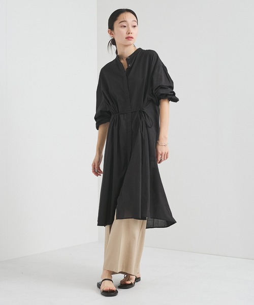 le cercle ADAM ET ROPE'(ルセルクルアダムエロペ)の「KHADIワンピース(シャツワンピース・レディース・ブラック/レッド/ホワイト・FREE)」の5枚目の写真