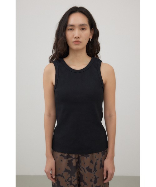 crie conforto(クリーコンフォルト)の「カップ付きアメスリタンク(タンクトップ・レディース・オフホワイト/ブラック・MEDIUM)」の12枚目の写真