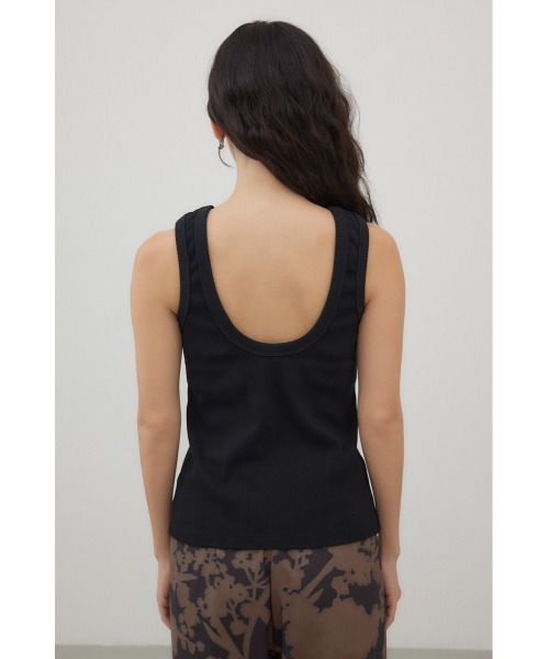 crie conforto(クリーコンフォルト)の「カップ付きアメスリタンク(タンクトップ・レディース・オフホワイト/ブラック・MEDIUM)」の14枚目の写真