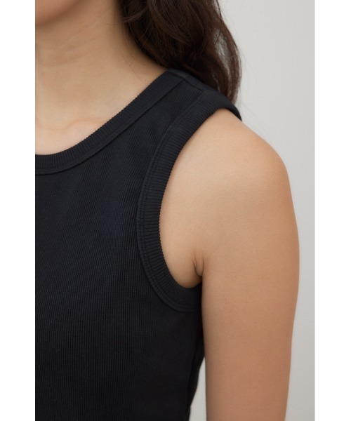 crie conforto(クリーコンフォルト)の「カップ付きアメスリタンク(タンクトップ・レディース・オフホワイト/ブラック・MEDIUM)」の17枚目の写真