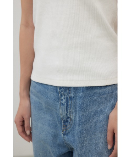 crie conforto(クリーコンフォルト)の「カップ付きアメスリタンク(タンクトップ・レディース・オフホワイト/ブラック・MEDIUM)」の22枚目の写真