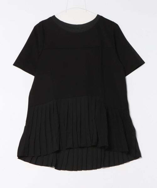 tシャツ メッシュプリーツドッキングプルオーバー レディース メッシュプリーツドッキングプルオーバー（Tシャツ/カットソー