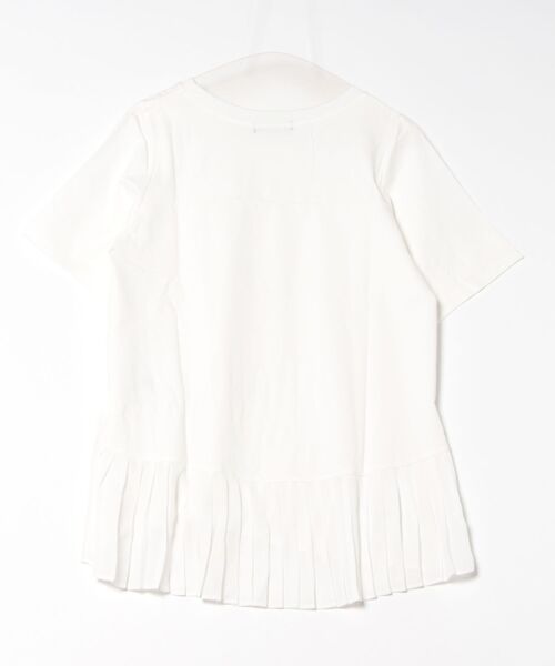 Bou Jeloud(ブージュルード)の「メッシュプリーツドッキングプルオーバー(Tシャツ/カットソー・レディース・オフホワイト/ブラック/カーキ/ブルー・FREE)」の5枚目の写真
