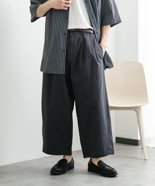 SENSE OF PLACE by URBAN RESEARCH(センスオブプレイスバイアーバンリサーチ)の「バレルレッグチノパンツ(その他パンツ・メンズ・ミント/ブラウン/チャコールグレー・MEDIUM/LARGE)」の2枚目の写真