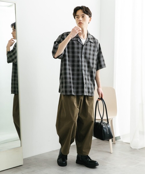 SENSE OF PLACE by URBAN RESEARCH(センスオブプレイスバイアーバンリサーチ)の「バレルレッグチノパンツ(その他パンツ・メンズ・ミント/ブラウン/チャコールグレー・MEDIUM/LARGE)」の18枚目の写真