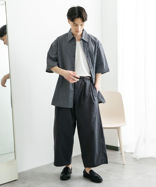SENSE OF PLACE by URBAN RESEARCH(センスオブプレイスバイアーバンリサーチ)の「バレルレッグチノパンツ(その他パンツ・メンズ・ミント/ブラウン/チャコールグレー・MEDIUM/LARGE)」の14枚目の写真