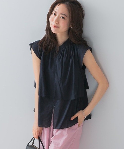 URBAN RESEARCH ROSSO / アーバンリサーチ ロッソ F by ROSSO　コットンボイルレイヤードブラウス セール】F by ROSSO コットンボイルレイヤードブラウス（シャツ