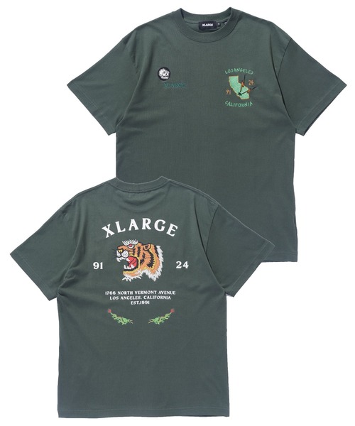XLARGE(エクストララージ)の「TIGER S/S TEE(Tシャツ/カットソー・メンズ・ホワイト/ブラック/グリーン・XL/S/M/L)」の3枚目の写真