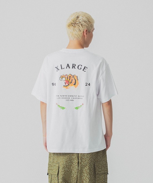 XLARGE(エクストララージ)の「TIGER S/S TEE(Tシャツ/カットソー・メンズ・ホワイト/ブラック/グリーン・XL/S/M/L)」の5枚目の写真