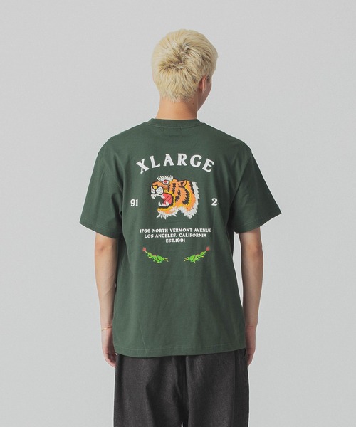 XLARGE(エクストララージ)の「TIGER S/S TEE(Tシャツ/カットソー・メンズ・ホワイト/ブラック/グリーン・XL/S/M/L)」の10枚目の写真