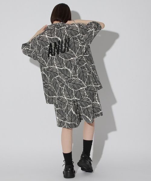 Anui(アニュイ)の「【UNISEX】リーフガラセットアップシャツ(シャツ/ブラウス・レディース・ブラック/ベージュ・FREE)」の11枚目の写真