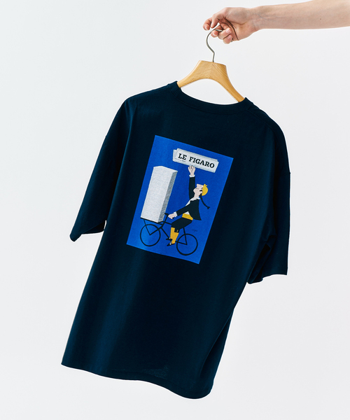 Savignac（サヴィニャック）の「SAVIGNAC サヴィニャック 別注 French Company プリントTシャツ 2（Tシャツ/カットソー・メンズ・ブラック系その他/ホワイト/ブラック/グリーン/ブルー/イエロー/レッド/パープル・X-LARGE/LARGE/MEDIUM）」の4枚目の写真