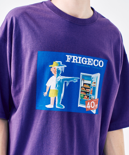 Savignac（サヴィニャック）の「SAVIGNAC サヴィニャック 別注 French Company プリントTシャツ 2（Tシャツ/カットソー・メンズ・ブラック系その他/ホワイト/ブラック/グリーン/ブルー/イエロー/レッド/パープル・X-LARGE/LARGE/MEDIUM）」の7枚目の写真