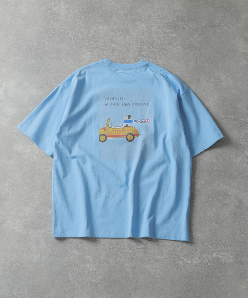 Savignac（サヴィニャック）の「SAVIGNAC サヴィニャック 別注 French Company プリントTシャツ 2（Tシャツ/カットソー・メンズ・ブラック系その他/ホワイト/ブラック/グリーン/ブルー/イエロー/レッド/パープル・X-LARGE/LARGE/MEDIUM）」の19枚目の写真
