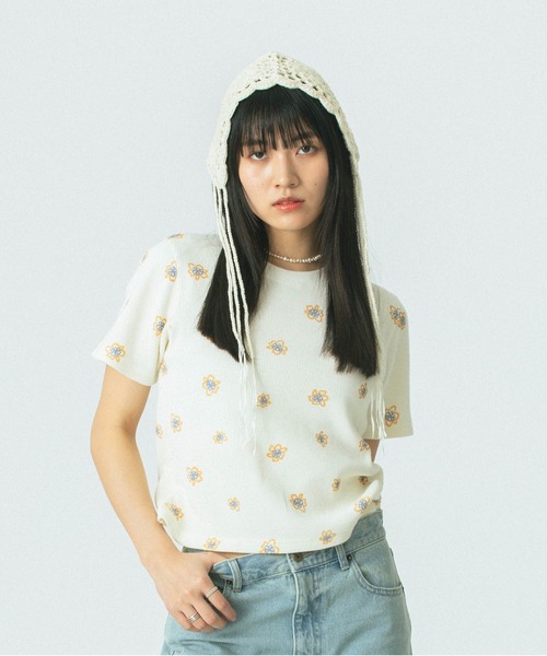 ROSE BUD - ROSE BUD ブリーチスウェット ローズバッド トップス カットソー・Tシャ ROSE BUD ブリーチスウェット ローズバッド トップス カットソー