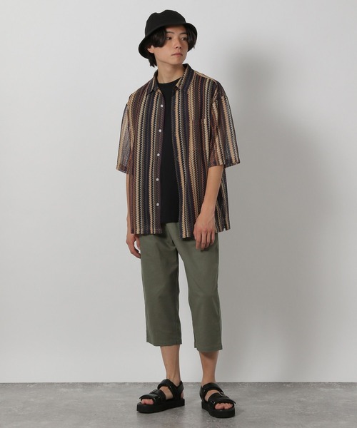 LAKOLE（ラコレ）の「リネンMIXテーパード7分丈パンツ / 450914（その他パンツ・メンズ・ブラック/カーキ/ベージュ/ネイビー・SMALL/MEDIUM/LARGE/X-LARGE）」の9枚目の写真