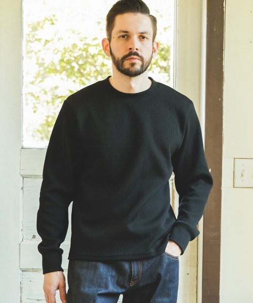 MR.OLIVE（ミスターオリーブ）の「AZE POLYESTER / ELBOW PATCH SHIRT（Tシャツ/カットソー・メンズ・ブラック/グリーン・MEDIUM/LARGE）」の14枚目の写真