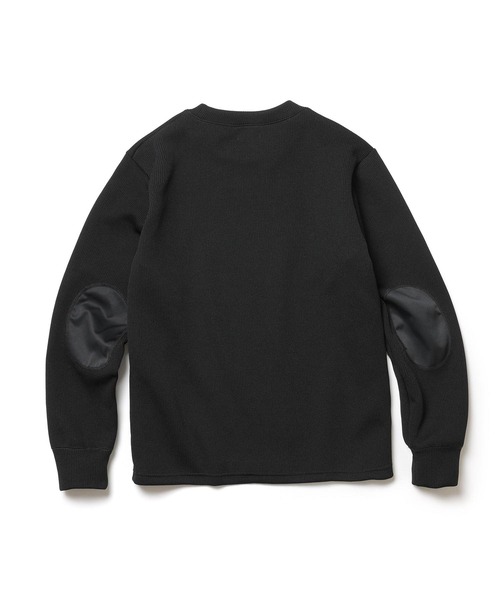 MR.OLIVE（ミスターオリーブ）の「AZE POLYESTER / ELBOW PATCH SHIRT（Tシャツ/カットソー・メンズ・ブラック/グリーン・MEDIUM/LARGE）」の7枚目の写真