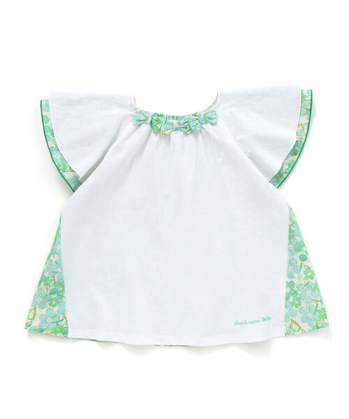 Noeil aime BeBe(ノイユエイムベベ)の「【お揃い】水彩花柄フレアTシャツ(80~130cm)(Tシャツ/カットソー・キッズ・オレンジ系その他/グリーン系その他・110cm/130cm/120cm)」の9枚目の写真