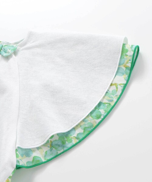 Noeil aime BeBe(ノイユエイムベベ)の「【お揃い】水彩花柄フレアTシャツ(80~130cm)(Tシャツ/カットソー・キッズ・オレンジ系その他/グリーン系その他・110cm/130cm/120cm)」の13枚目の写真