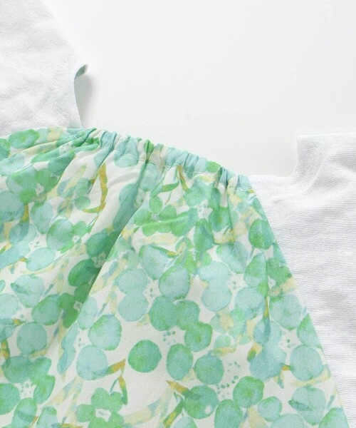 Noeil aime BeBe(ノイユエイムベベ)の「【お揃い】水彩花柄フレアTシャツ(80~130cm)(Tシャツ/カットソー・キッズ・オレンジ系その他/グリーン系その他・110cm/130cm/120cm)」の14枚目の写真