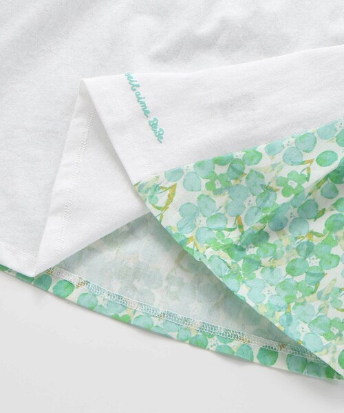 Noeil aime BeBe(ノイユエイムベベ)の「【お揃い】水彩花柄フレアTシャツ(80~130cm)(Tシャツ/カットソー・キッズ・オレンジ系その他/グリーン系その他・110cm/130cm/120cm)」の16枚目の写真