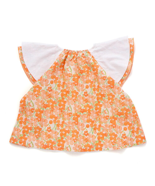 Noeil aime BeBe(ノイユエイムベベ)の「【お揃い】水彩花柄フレアTシャツ(80~130cm)(Tシャツ/カットソー・キッズ・オレンジ系その他/グリーン系その他・110cm/130cm/120cm)」の20枚目の写真