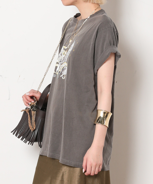 AP STUDIO(エーピーストゥディオ)の「【GOOD ROCK SPEED / グッドロックスピード】別注イーグルダメージTシャツ(Tシャツ/カットソー・レディース・ブラウン/ブラック系その他・FREE)」の3枚目の写真