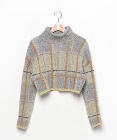 【レア】ロンハーマン　ミッソーニ 別注チェック柄ニットカーディガン ブランド古着】ミッソーニ 別注チェック柄ニットカーディガン