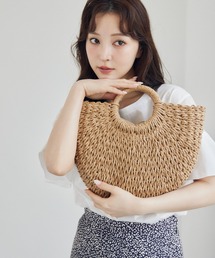 mysty woman | ラウンドザツザイBAG　498590(かごバッグ)
