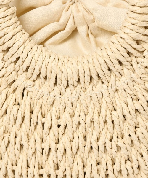 mysty woman（ミスティウーマン）の「ラウンドザツザイBAG　498590（かごバッグ・レディース・ブラウン/ナチュラル・FREE）」の15枚目の写真