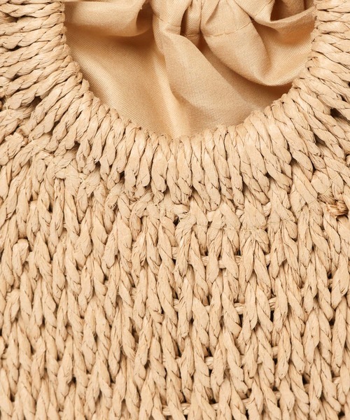 mysty woman（ミスティウーマン）の「ラウンドザツザイBAG　498590（かごバッグ・レディース・ブラウン/ナチュラル・FREE）」の16枚目の写真