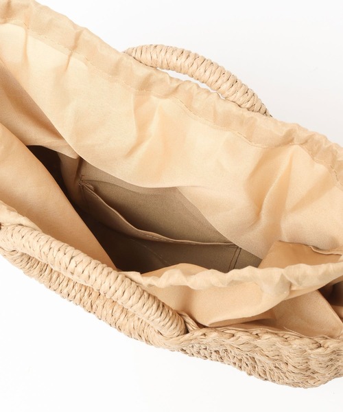 mysty woman（ミスティウーマン）の「ラウンドザツザイBAG　498590（かごバッグ・レディース・ブラウン/ナチュラル・FREE）」の14枚目の写真