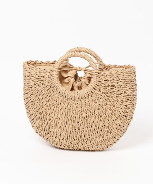 mysty woman（ミスティウーマン）の「ラウンドザツザイBAG　498590（かごバッグ・レディース・ブラウン/ナチュラル・FREE）」の17枚目の写真