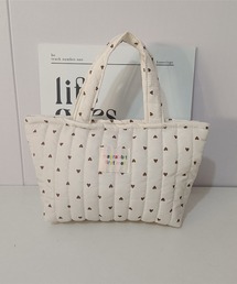 Mignonjour/ハート柄キルティングミニトートバッグ M2758