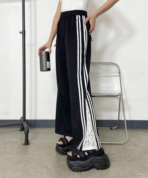 PHEENY パンツ　ベルベット　ラインパンツ PHEENY 【定価4.2万】フィーニー *フランネルストライプ